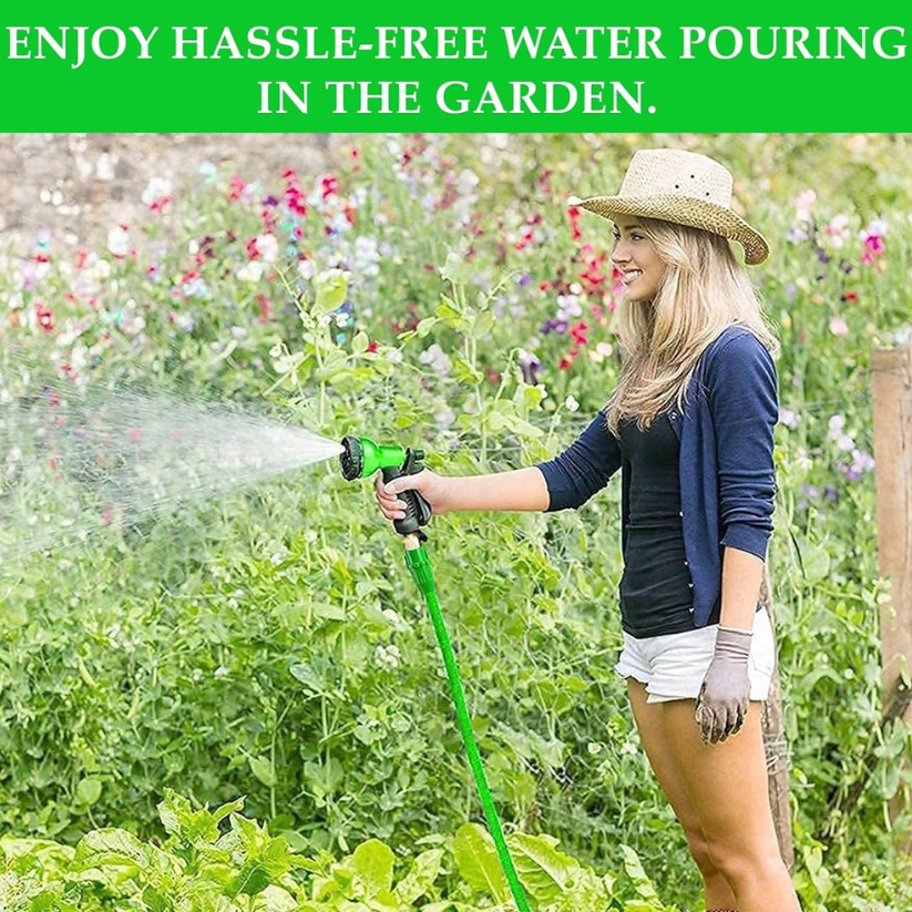 Expandable Garden Hose with Spray Nozzle