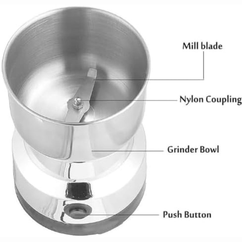 Stainless Steel Electric Grinder