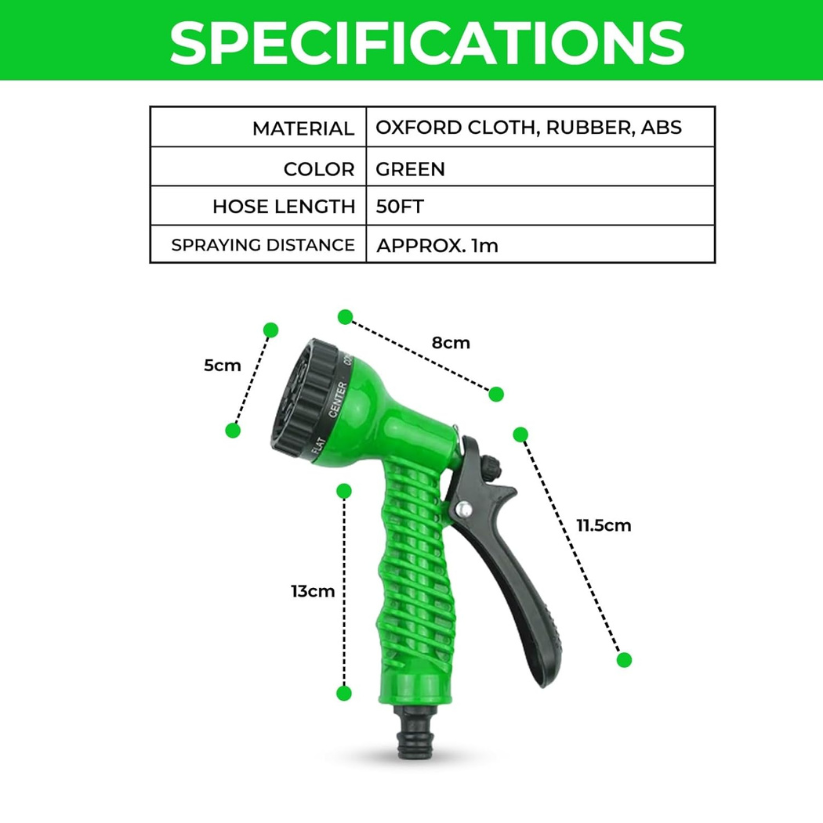 Expandable Garden Hose with Spray Nozzle