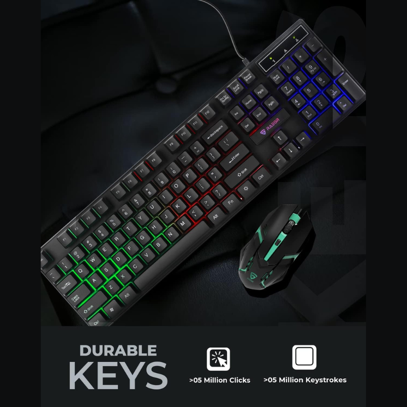 Rainbow Gaming Keyboard & Mouse